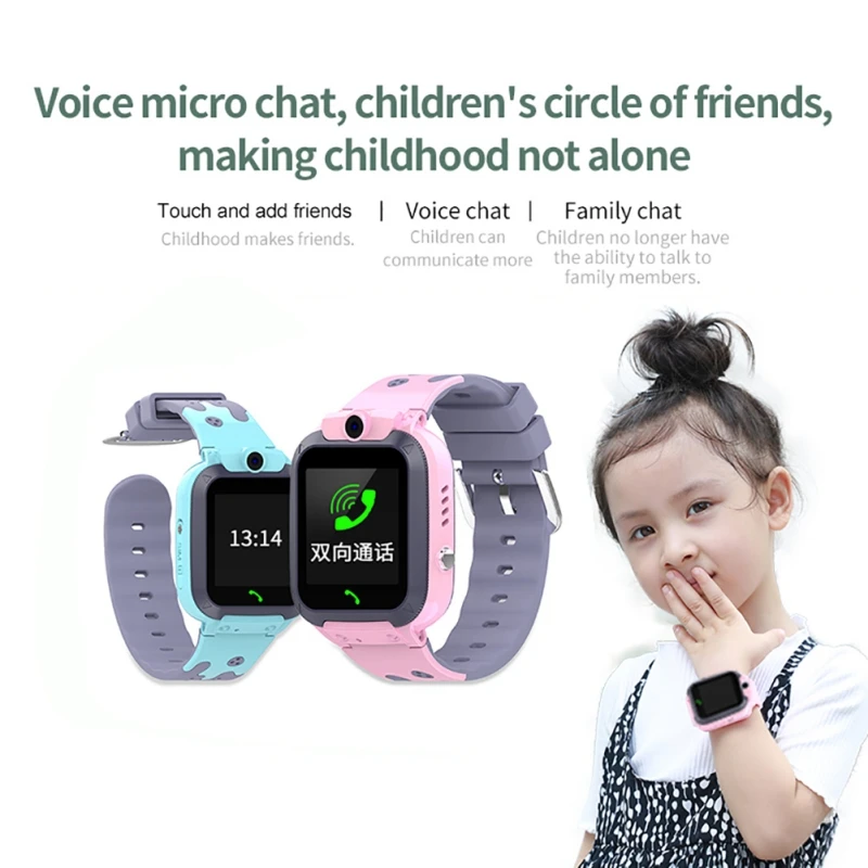 Водонепроницаемые LBS Детские умные часы наручные GPS SOS Вызов локатор трекер анти