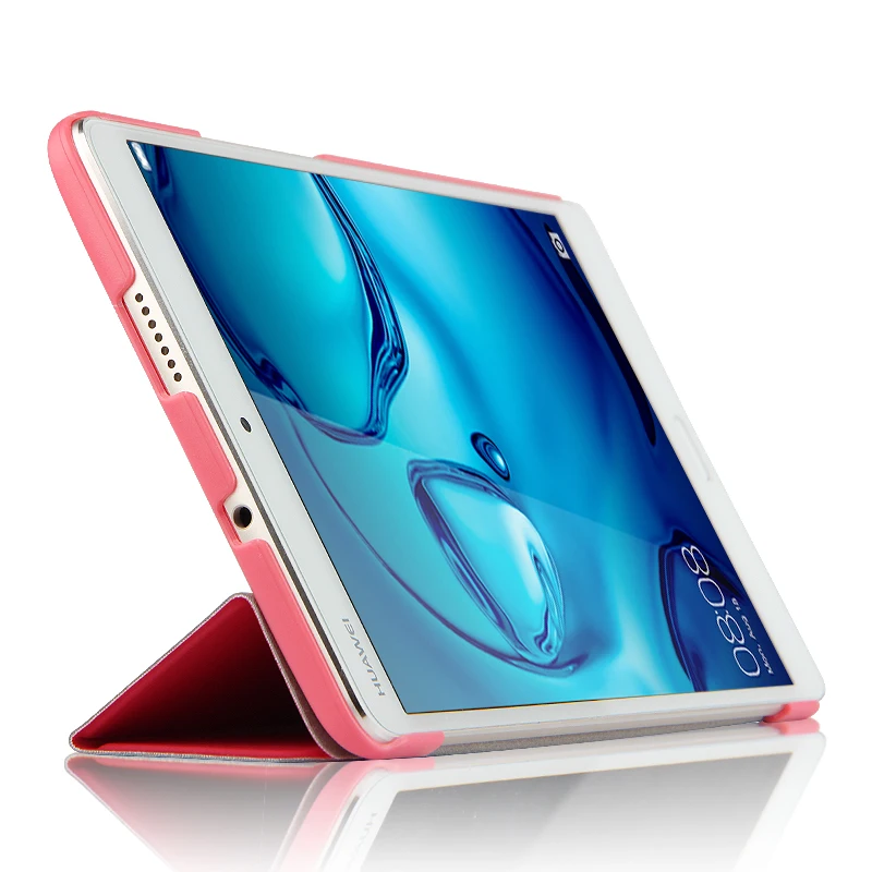 Тонкий чехол-книжка из искусственной кожи с подставкой чехол для Huawei MediaPad M3