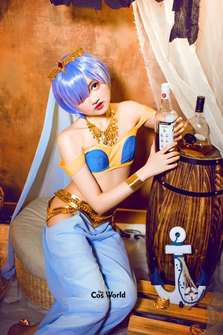 Топы шаровары Re Zero Kara Hajimeru Isekai Seikatsu Ramu Remu Aladdin мешковатые свободные брюки костюмы