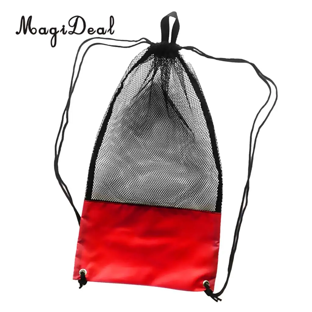 MagiDeal 2 шт. затягивающийся сетчатый мешок рюкзак сумка для плавания Скуба-Дайвинг подводное плавание маска плавники очки Снаряжение 2" x 13"