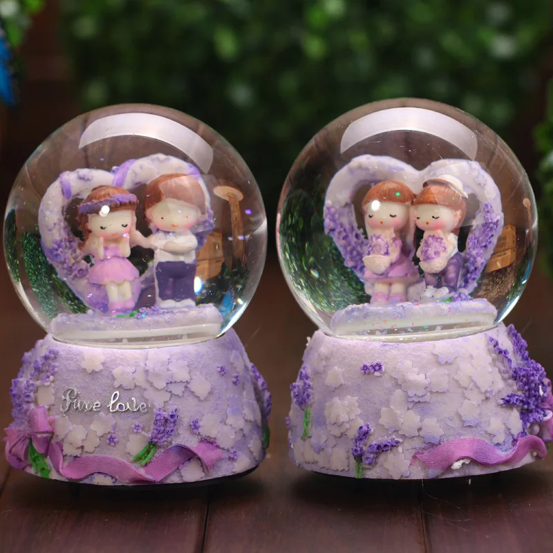 Музыкальная шкатулка вращающиеся пары подарки на день рождения украшение для