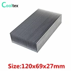 Новый радиатор 120x69x27 мм из экструдированного алюминия светодиодный светодиодного усилителя мощности, Электронное охлаждение (плотные зубья)