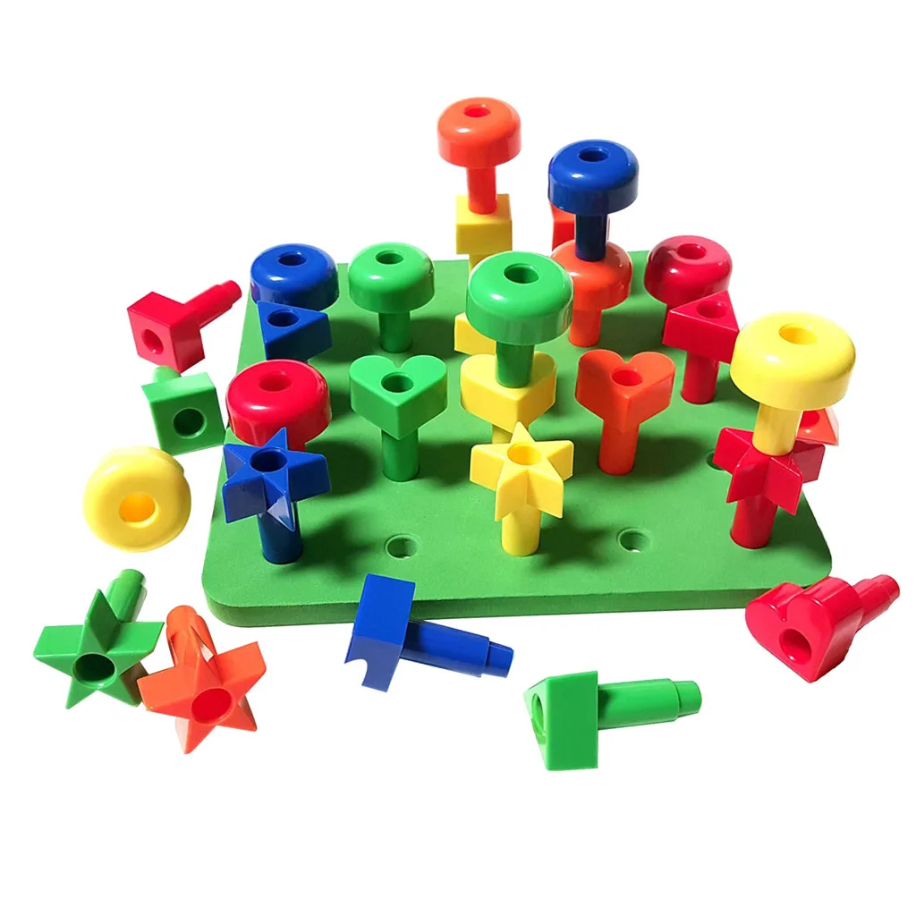 Укладчик Peg Board Fun 30 шт. детская развивающая игрушка для сортировки и укладки