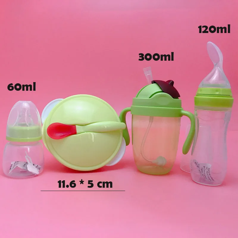 4 шт./компл. набор посуды детская мультяшная тарелка чашка ложка бутылочка для