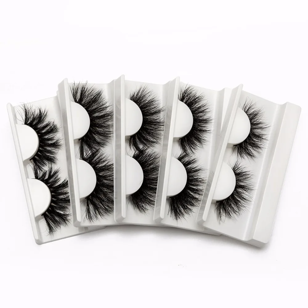 25mm Mink Eyelashes Thick 3D Lashes Volume Handmade High Quality Eye Dramatic Cilios | Красота и здоровье