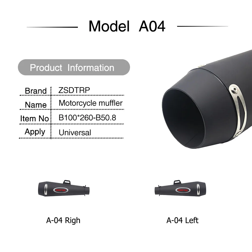 Alconstar-51mm M4 выхлопная труба для мотоцикла GP Глушитель слипон ниндзя ER6N NMAX NC700X