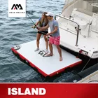 Надувная плавающая доска для рыбалки AQUA MARINA ISLAND, 250*160*15 см