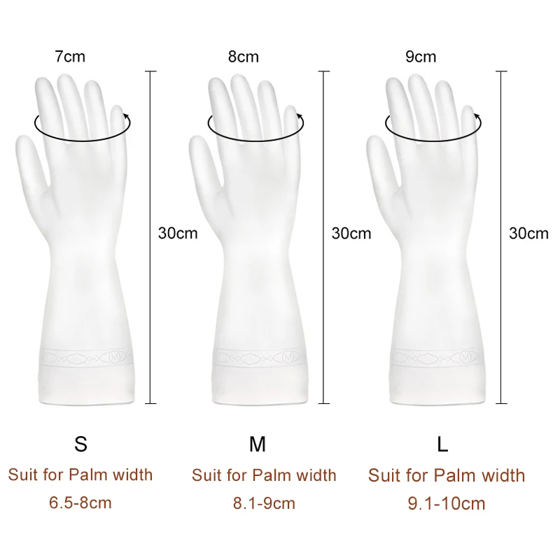 Одна пара перчатки для мытья кухни резиновые фруктов овощей нитриловые ванной
