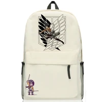new arrival hot shingeki no kyojin shoulders bag attack on titan levi ackerman cosplay backpack schoolbag free shipping