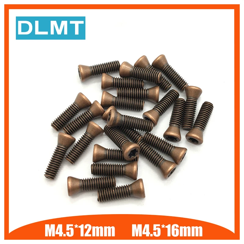 M4.5 * 12 мм 13 14 15 16 50 шт. CNC токарный инструмент Запасные Винты для замены карбида
