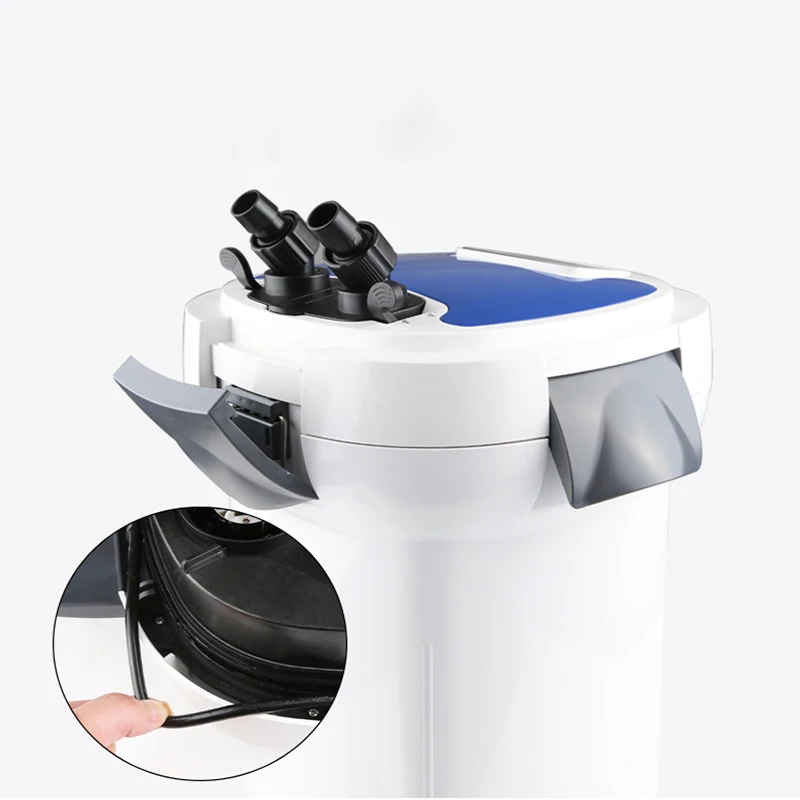 1200-3000L/h SUNSUN HW-3000 ЖК-дисплей Дисплей 4-х ступенчатый внешний корпусный фильтр для аквариума с 9 Вт УФ стерилизатор регулируемый