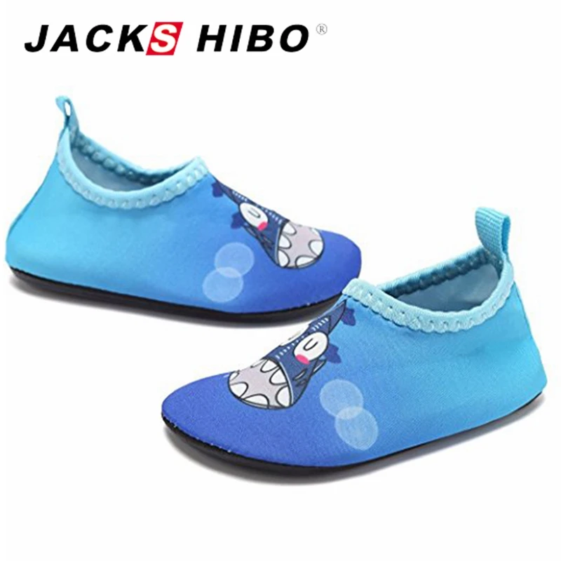 JACKSHIBO детские носки для воды обувь бассейна с синими звездами детская пляжная