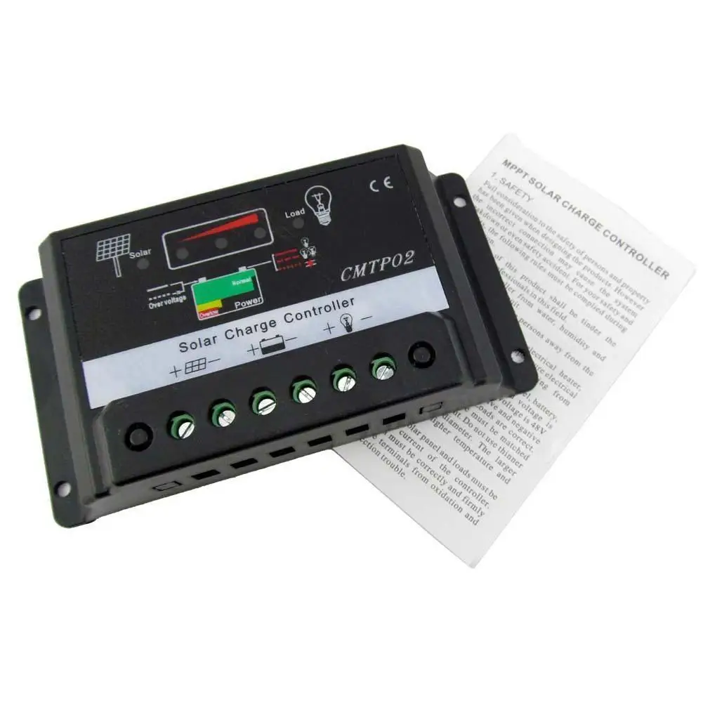 30A MPPT 12V/24V Solar Panel Charge Controller Battery Regulator Safe Protection Auto Switch + Z Shape Brackets Mount | Обустройство