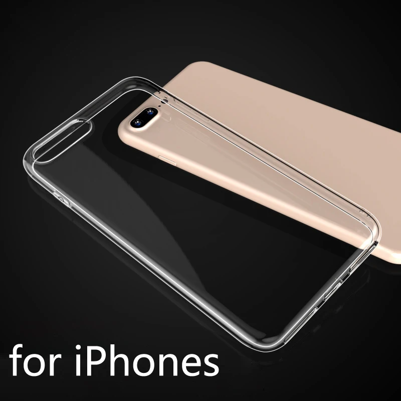 

Ultra Thin Clear Transparent Soft Silicone TPU Case for Coque iPhone Xs Max Xr 8 plus 6 6s 7plus 5s SE Cover for iphone7 fundas