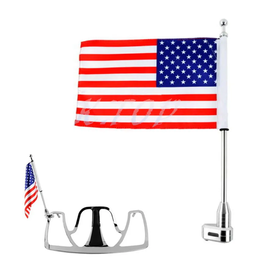 Багажная стойка с флагом США для мотоцикла вертикальная американская 2001 2011Honda