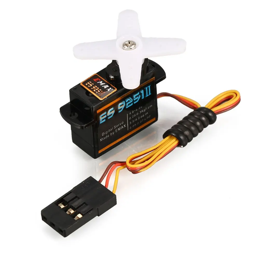1 шт. EMAX ES9251 II 2 5 г Цифровой пластик шестерни Servo 4 8-6 0 в 3 кг 09/0 07 сек/60 градусов для RC