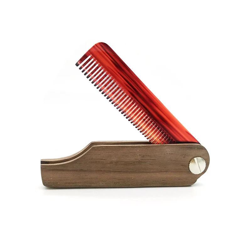 FH 20232 индивидуальные мужские бороды ацетат красные зубы с черной рукоятка из