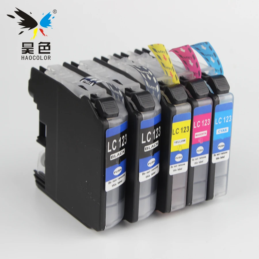 4 шт. LC123 LC-123 LC 123 чернильные струйные картриджи для Brother DCP-J4110DW J132W J152W J552DW J752DW J172W