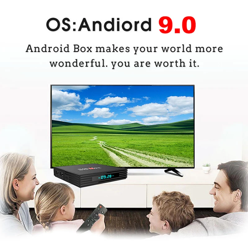 S10 MAX 4 ГБ 32 ГБ Смарт ТВ приставка Android 9,0 Amlogic S905X2 четырехъядерный UHD 4K BT4.0 HD 2,4G и 5G wifi приставка медиаплеер