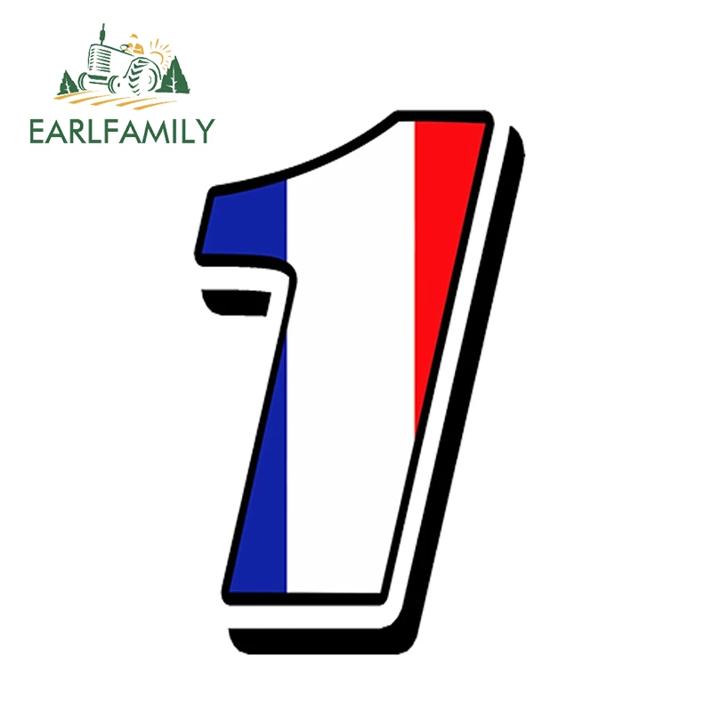 EARLFAMILY 13 см x 10 автостайлинг гоночные номера винил Французский флаг Автомобильная