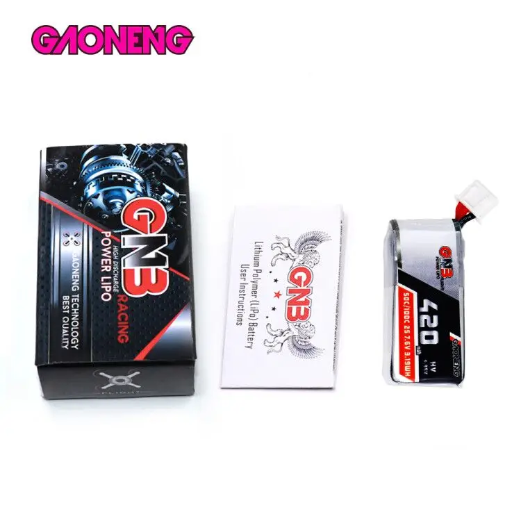 2 шт. Gaoneng GNB 420 мАч 2S 7 6 В 50C/100C LiHV Lipo батарея с JST XH2.5 разъемом для KINGKONG LDARC TINY GT7 GT8 Tiny