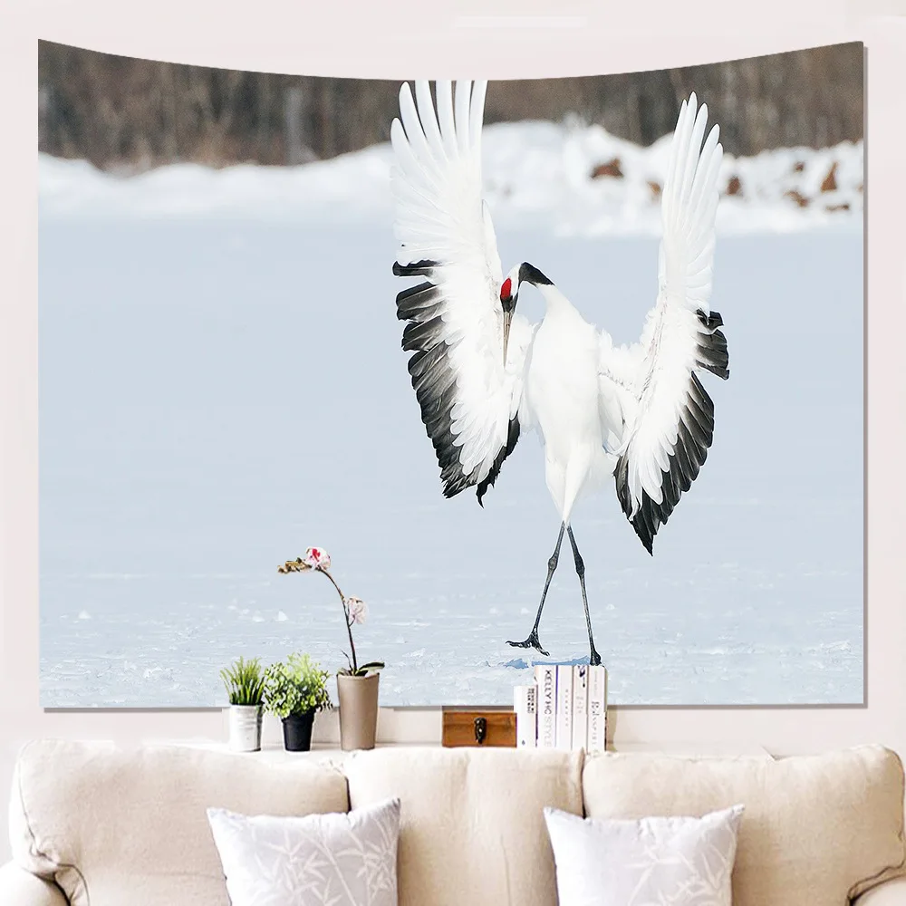 

Zeegle Flamingo Wall Hanging Tapestry Polyester Mandala Beach Towel Living Room Decor Wall Cloth Bohemian Tapestry Yoga Mats