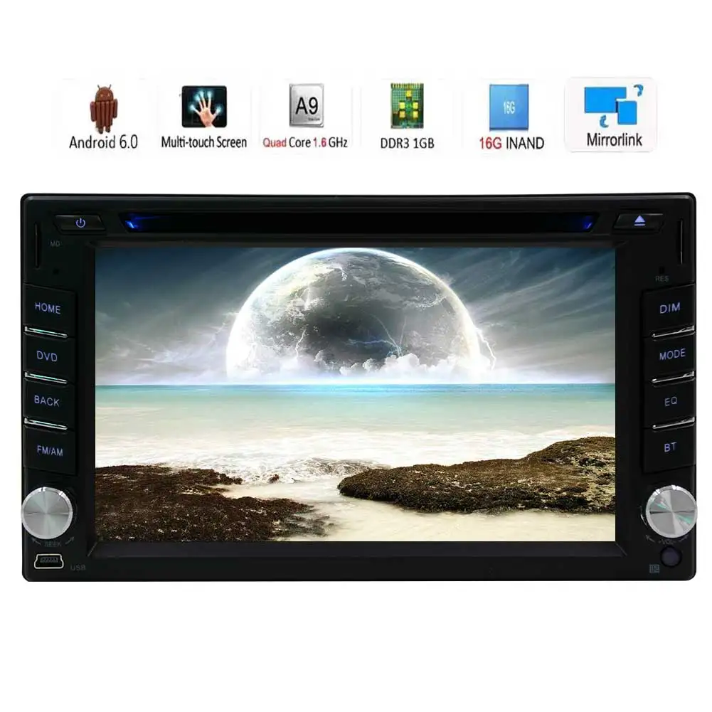 Автомобильный мультимедийный плеер с сенсорным экраном 6 2 дюйма HD Bluetooth Android 0|car