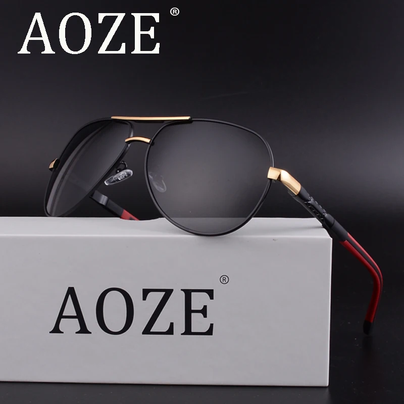 Для мужчин поляризованных солнцезащитных очков алюминиевый сплав магния для