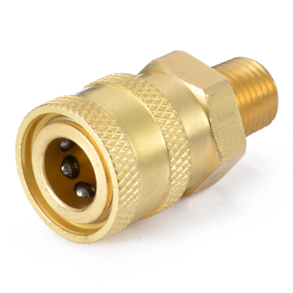 1 шт. 1/4 &quotMale (MNPT) мойка высокого давления латунная БЫСТРОРАЗЪЕМНАЯ Муфта
