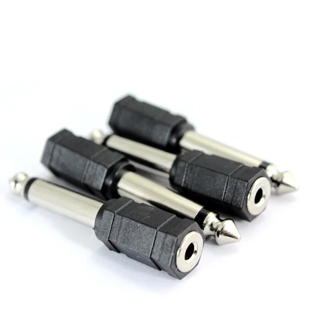 

50pcs x 6.35mm Mono Male to 3.5mm Mono Female Adapter