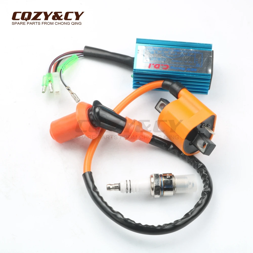 Высокая производительность гонки CDI & свечи зажигания и Катушка для JOG 50cc 90cc 1PE40QMB