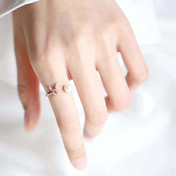 Женское Винтажное кольцо из серебра 100% пробы с фианитом|adjustable rings for women|open ringrings