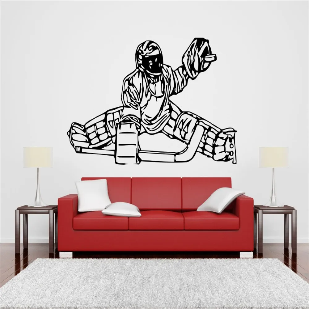 Виниловые наклейки на стену настенные дизайн комнаты узор спальня хоккейный