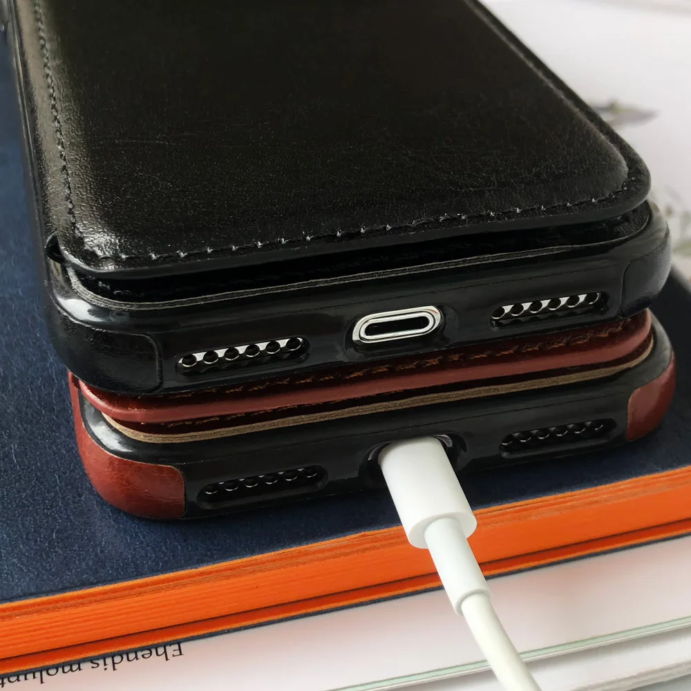 Чехол IER Винтажный чехол для телефона из искусственной кожи iPhone X 8 7 6s 6 Plus с