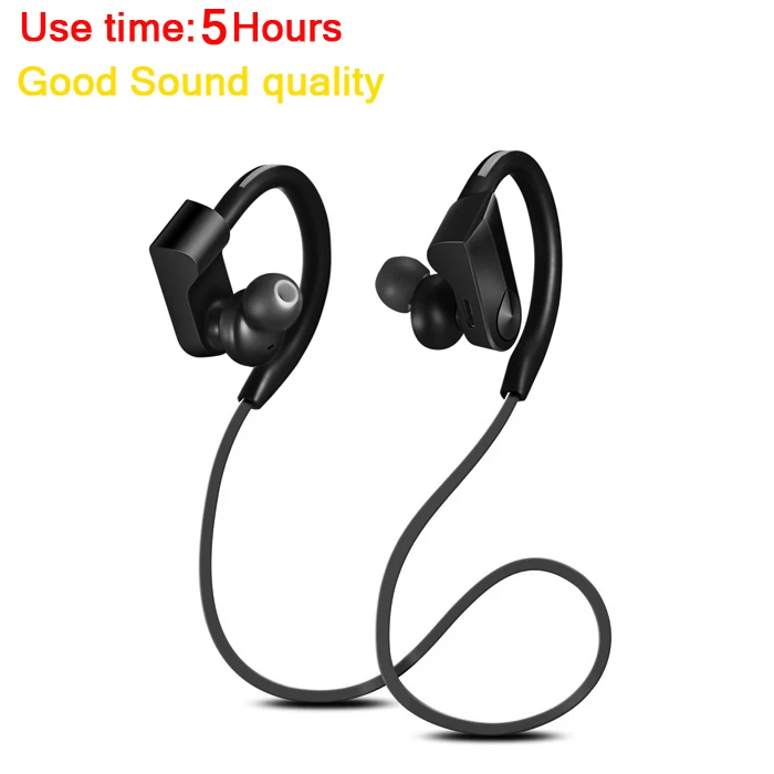 black CBAOOO Bluetooth наушники спортивные бас беспроводная гарнитура с микрофоном стерео Bluetooth наушники для iphone телефона - Цвет: black