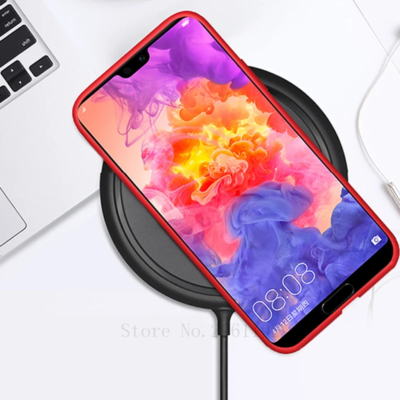 Оригинальный жидкий силиконовый чехол для Huawei P20 Pro P30 Lite Mate 20 Honor 8x9 10 light 10i мягкий