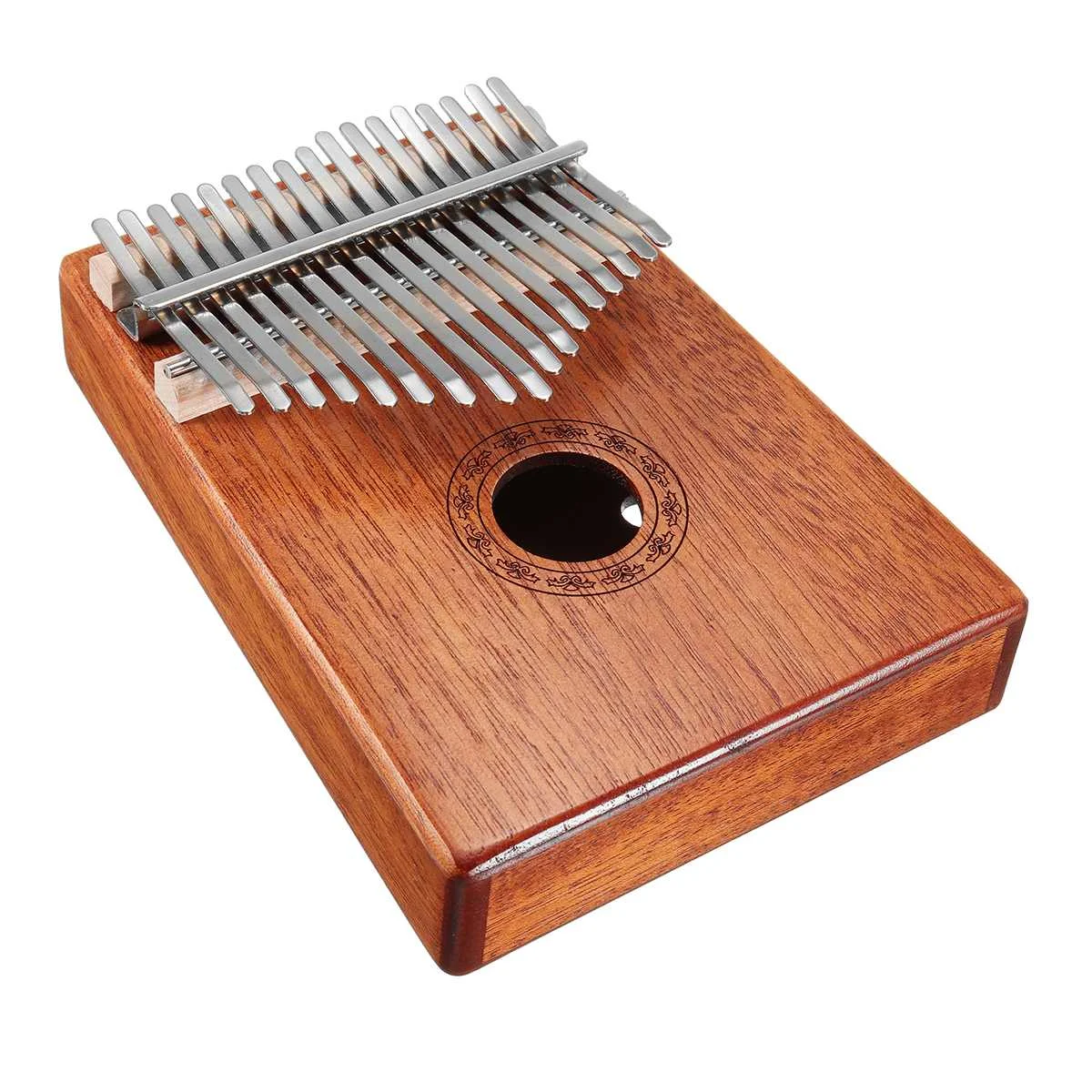 Zebra 17 клавиш Kalimba большой палец пианино высокое качество дерево корпус из красного дерева музыкальный инструмент с обучения книга Мелодия молоток