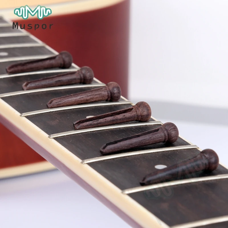 Штифты для гитары штифты и концевые из розового дерева 6 шт./компл. бесплатная