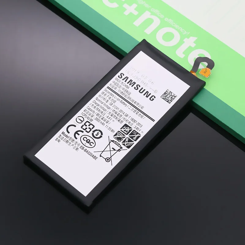 Оригинальный аккумулятор samsung для Galaxy A5 (2017) A520 A520F EB BA520ABE 3000mAh запасная