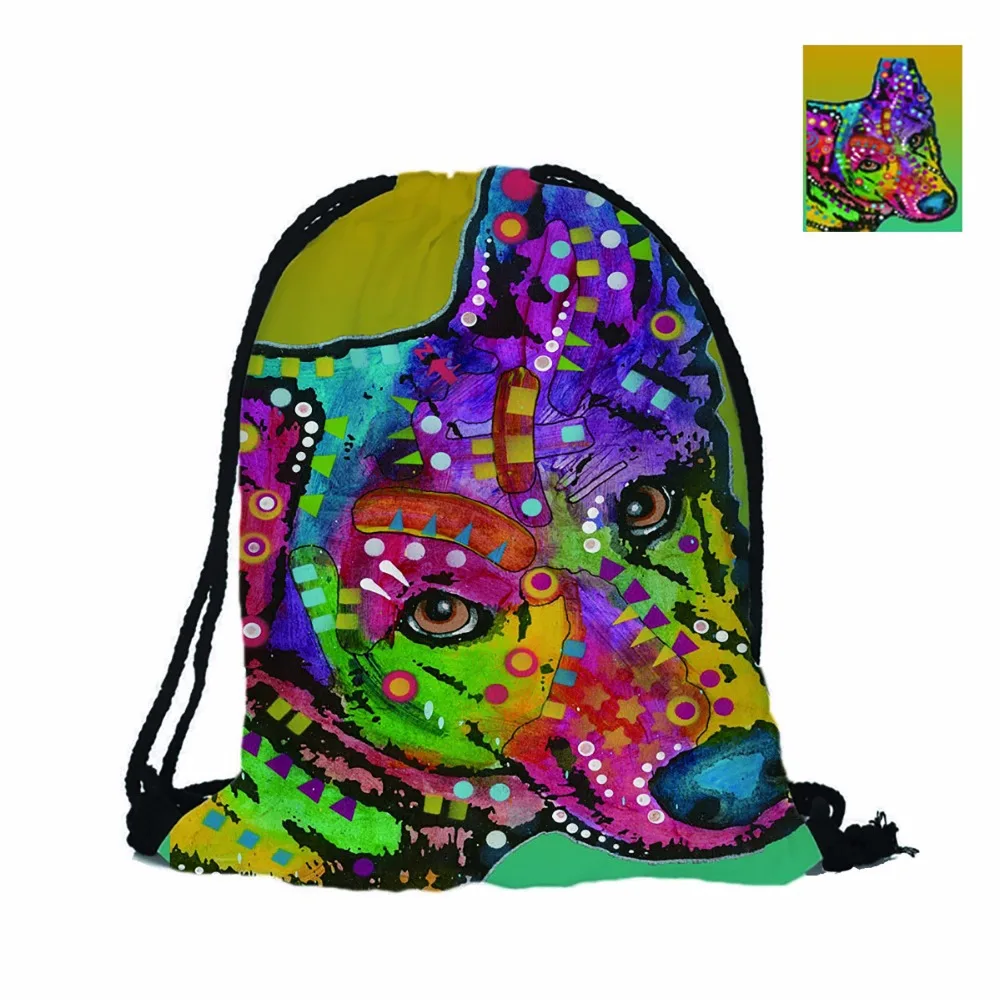 Пользовательские модные 3D печать мода милый Хаски для домашней собаки двойные