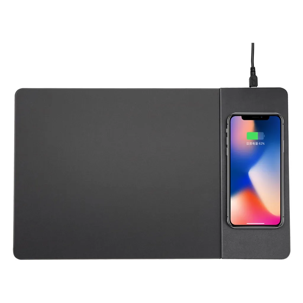 QI Беспроводной коврик для зарядки мыши Desktop зарядное устройство для samsung iPhone Nokia Новое поступление модные