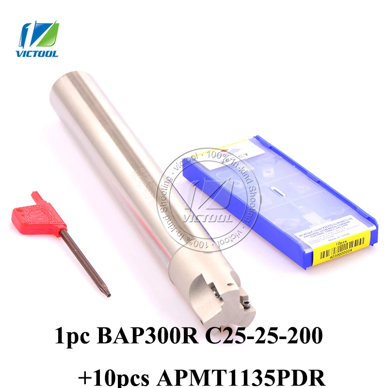 Фрезерная головка BAP 300R для фрезерного станка с 10 вставками APMT1135PDR|bap 300r|face millmill head