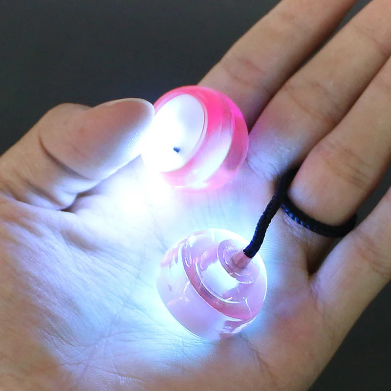 1pc 2 Balls Funny Fingers Decompression Toys for Kids Yoyo Led Lights Colorful Ball Birthday Halloween Christmas Gifts|yoyo toys|toy yoyoyoyo led |