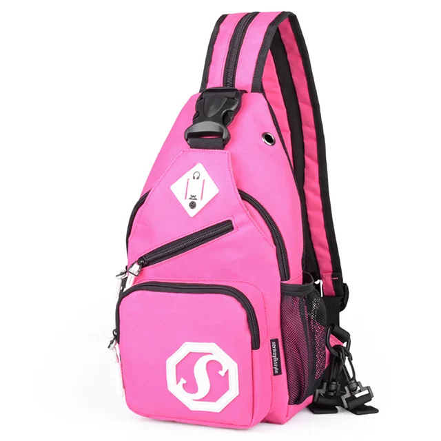 04pink Женский рюкзак с зарядкой от usb, винтажный стиль, сумка через плечо, многофункциональный женский холщовый рюкзак, женский модный дорожный мини-рюкзак - Цвет: 04pink