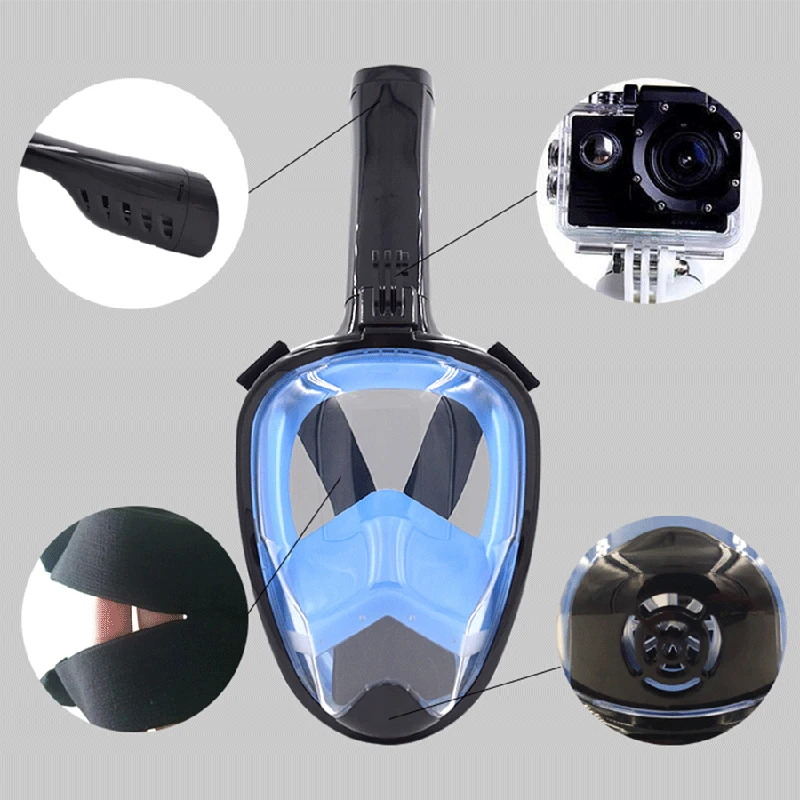 Маска для дайвинга оборудование подводного плавания маска снорклинга взрослых