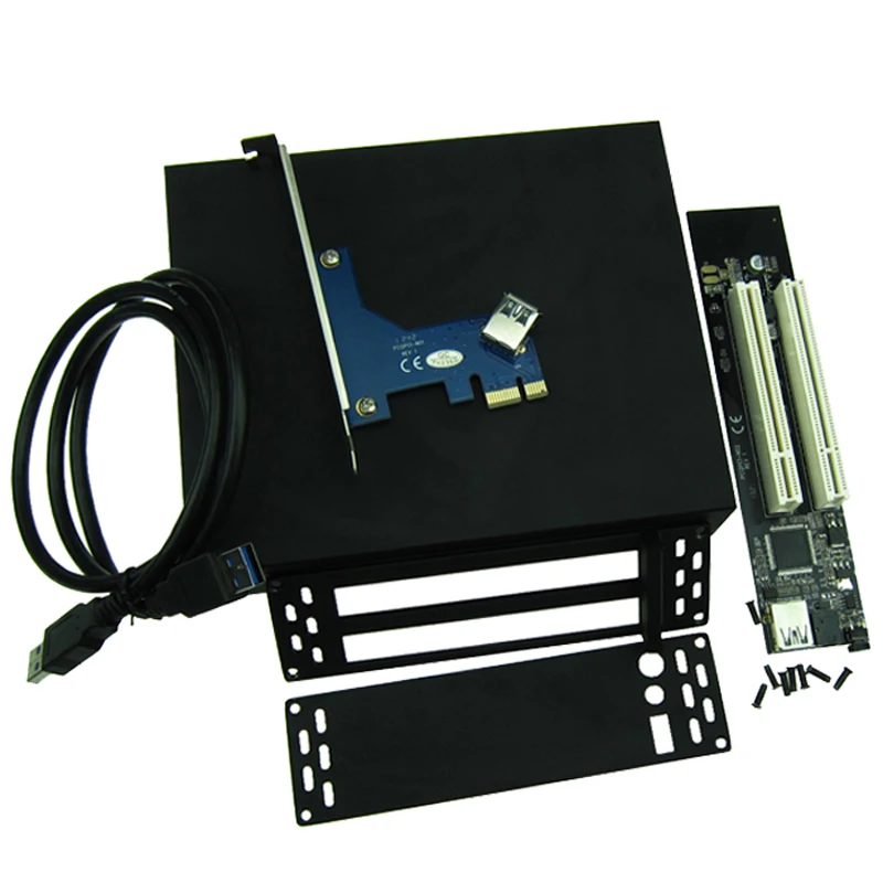 Pci Express X1 X4 X8 X16 к адаптеру Pcie 2 слотам с USB 3 0 удлинителем кабеля для