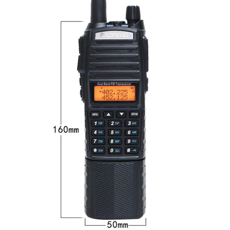 Baofeng UV-82 plus Walkie Talkie 8watts powerful UHF VHF Dual Band 8W High Power 3800mAh Battery With DC Connector 10k Radio | Мобильные