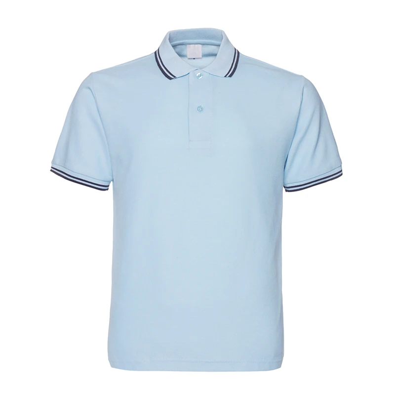 2019 Рубашка Поло Мужчины Мода Полосатый Дышащий Азии Размер Рубашки Мужское