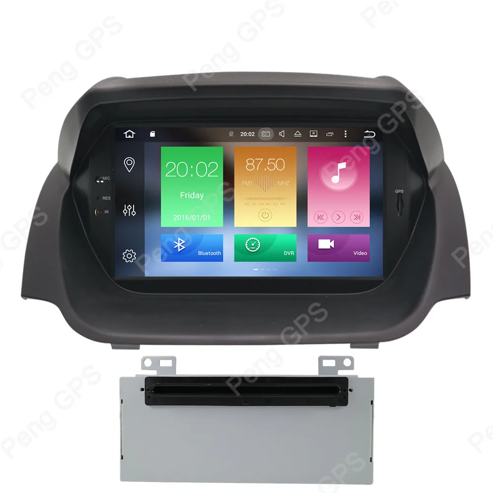 2 Din Stereo Headunit for Ford Fiesta 2013-2016 GPS Navigation CD DVD Player Bluetooth 8&quot IPS Screen Android 8.1 Syetem OBD2 |