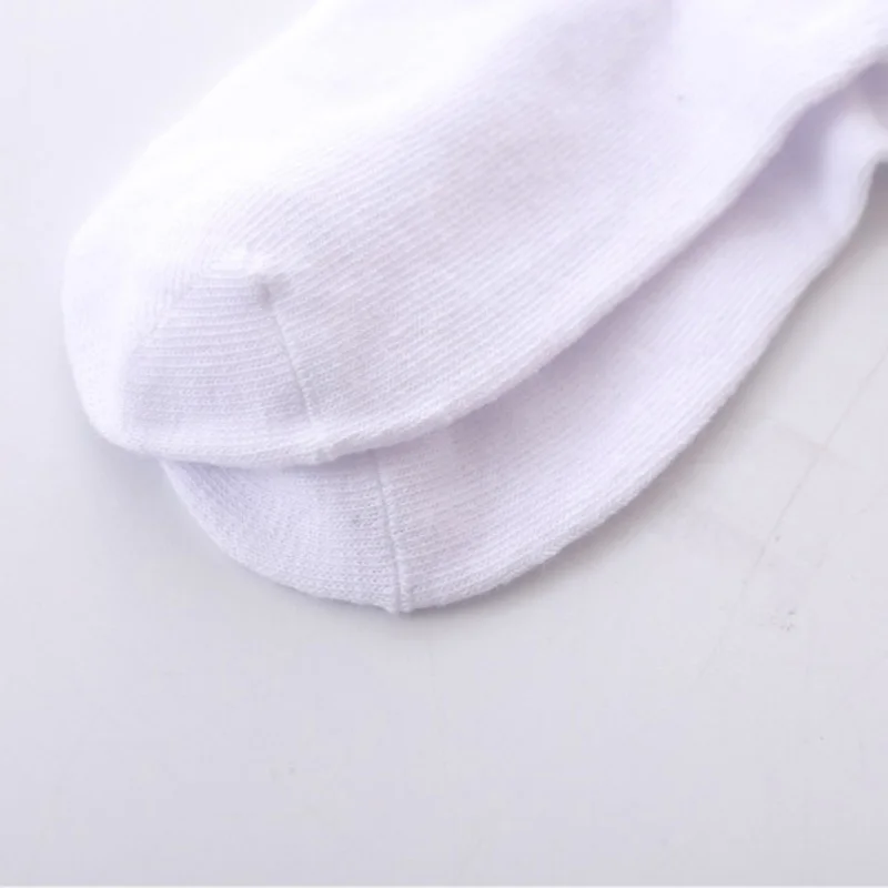 5 пар/партия чистый белый Детские носочки Лето Чистая Тонкий хлопок для маленьких
